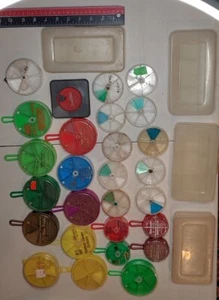 004: Lot of 27 Empty Sinker Containers & 4 Berkley Trilene Spool Boxes - Picture 1 of 16