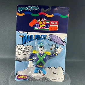 Bend-Ems Disney Mail Pilot Pete pieghevole posabile personaggio da collezione solo giocattoli - Foto 1 di 14