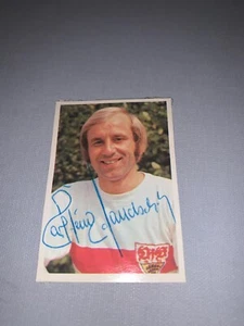 KARL-HEINZ HANDSCHUH Bergmann König FUSSBALL 1972/73 signiertes Sammelbild - Picture 1 of 1