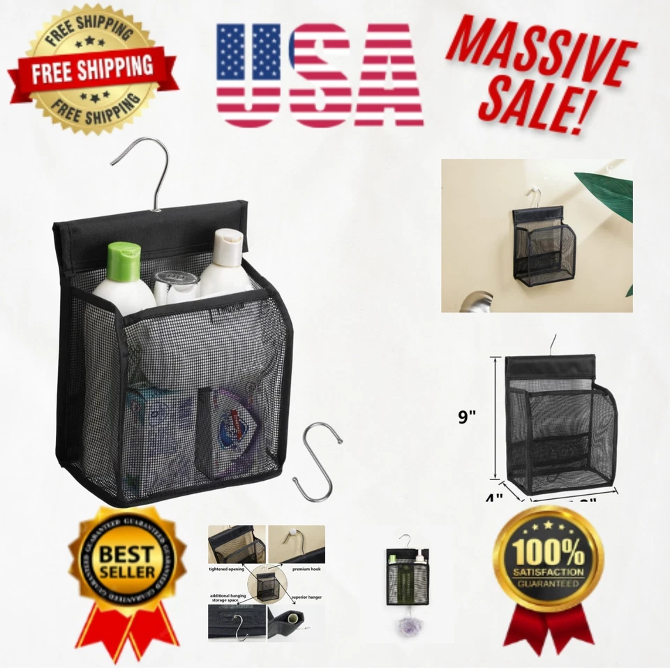 ALYER Mini Storage Basket Serial Type Mesh Shower Caddy 1