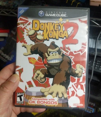 Donkey Konga 2 (Nintendo GameCube, 2005) con DK Bongos PROBADO Foto 1 de 3
