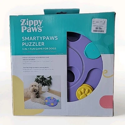 Zippy Paws Purple SmartyPaws Puzzler Dog Toy Treat Feeder Puzzle - Image 1 of 2