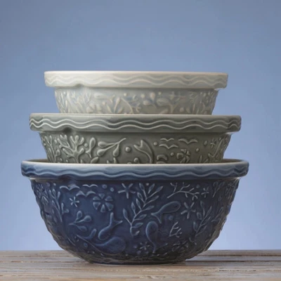 Mason Cash Nautical 24cm, 26cm, 29cm Ceramic Mixing Bowl, Cookies, Cakes, Baking