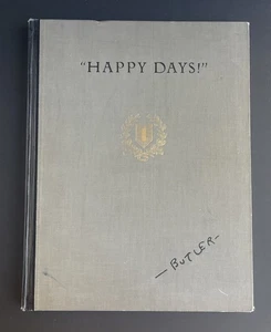1928 "Happy Days!" By Alban Butler - WWI 1st Infantry Division AEF Cartoon Book - Imagen 1 de 23
