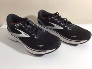 Brooks Ghost 15 Womens 12 Mens 10.5 Wide Black White - With Dr Scholl’s Insoles - Picture 1 of 13