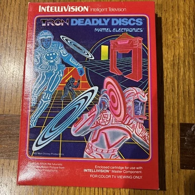 Tron Deadly Discs - Intellivision - Complete In Box w/ Manual & Overlays  - Image 1 of 3