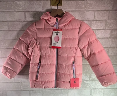 Gerry Kids' Jersey Lined Bubble Jacket Puffer Coat Pink Cupcake Girls Size 6 NWT - Image 1 of 4