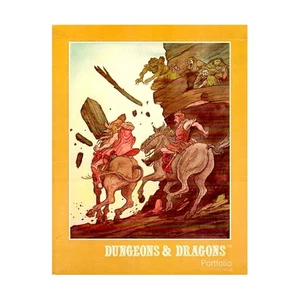 Portafolio TSR Raro Dungeons & Dragons (Aventureros Montados siendo Atacados) En muy buen estado+ - Imagen 1 de 1