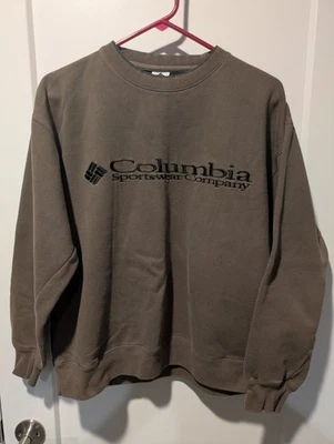 Vintage 90s Columbia Sportswear Brown Pullover Crewneck Sweatshirt Size Medium - Image 1 of 4