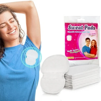 Veroflame Disposable Underarm Sweat Pads for Men & Women Highly Absorbent 10Pads - Image 1 of 4