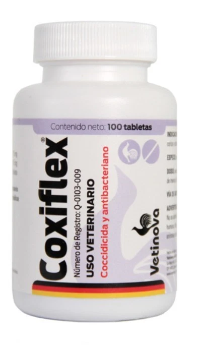 Coxiflex 100 Comprimidos Para Infecciones Avícolas (Coccidicida y antibacteriano) Foto 1 de 1