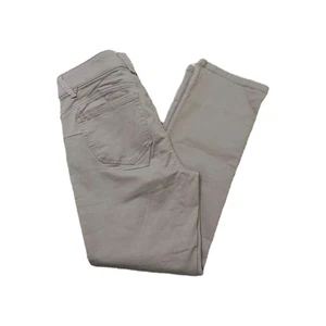 NWT Democracy Ab Solution Ankle Pants Cotton Blend Greyish Khaki US 8P - Picture 1 of 13