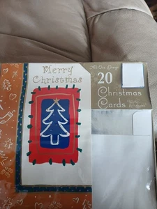Frohe Weihnachten Karten verpackt mit Silberfolie Umschläge 20er Set alle 1 Design - Bild 1 von 3