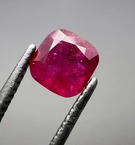 0.790 Ct Natural Cut Top Quality Ruby, Loose Gemstone From Afghanistan - Picture 1 of 10