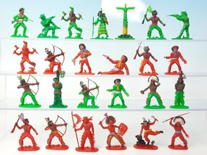 W. Germany Jean Höfler Indianer + Cowboys Vintage Wild West Figuren - Picture 1 of 8