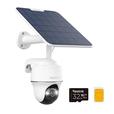 4K LTE Cellular Security Camera Wireless Outdoor, No WiFi, 3G/4G LTE, Solar P... - Image 1 of 4