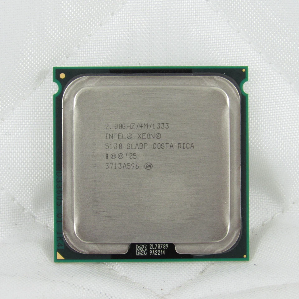 INTEL XEON 2GHZ DUAL CORE PROCESSOR 5130 4MB 1333FSB SLABP 771 - Image 1 of 1