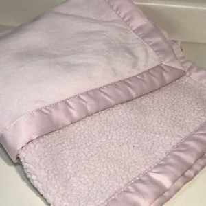 2016 Koala Baby Soft LUXE Plush Thick Fleece Pink Blanket Satin Trim Lovey - Picture 1 of 10