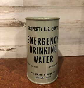 1950s Vintage US Government Emergency Drinking Water, Korean War (Discount Ship)