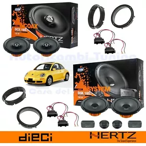 Hertz Dcx165.3+dsk165.3 Speaker Kit Front+Rear Volkswagen New Beetle - Picture 1 of 6