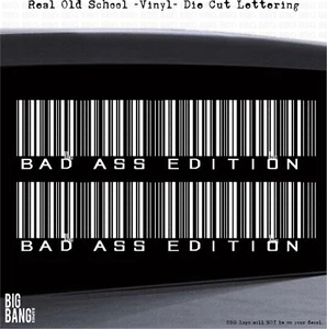 CUSTOM Bad Ass Edition Sticker Decal window Truck SUV Van Car Window - Picture 1 of 4