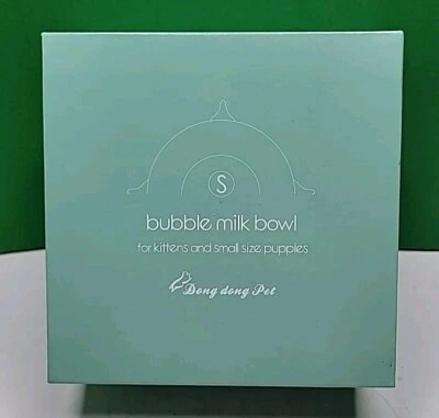 Dong Dong Bubble Milk Bowl Mascota Gatito Cachorro Enfermería Estación de Silicona - Pequeño Foto 1 de 4