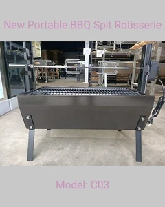 NEW HIBACHI BBQ GRILL SPIT ROTISSERIE - C03 - Picture 1 of 3