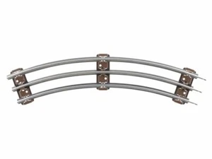 Lionel 6-65033 O Gauge O27 Tubular Track Curve/8cir BROWN TIES 9/23 - Picture 1 of 2