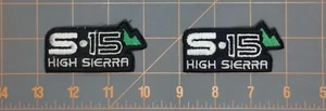 Pair of GMC S15 High Sierra Embroidered Patch ( IRON/SEW ON ) - 3 " x 1.5" - Picture 1 of 2