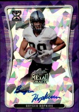 2020 Leaf Metal Draft Football Autograph Parallel Singles (Pick Your Cards)