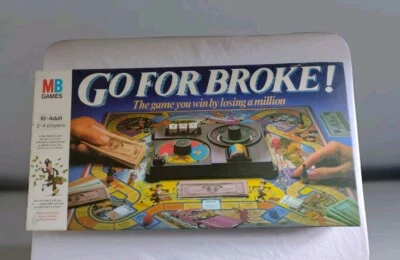 Go For Broke, Spend A Million Board Game, MB Games 1985, COMPLETE VGC   RARE.    - Image 1 of 4