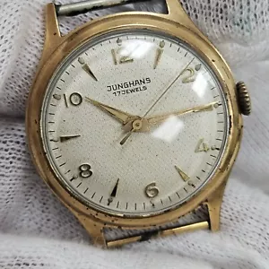 Vintage Junghans Mens Wrist Watch Mechanical Wind Up J93.1 17 Jewel Circa 1954 - Bild 1 von 8