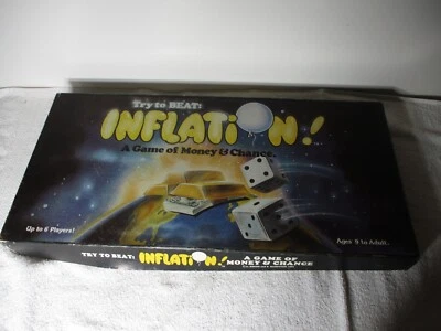 RARE BOARD GAME TRY TO BEAT INFLATION A GAME OF MONEY & CHANCE 100%  COMPLETE - Image 1 of 4