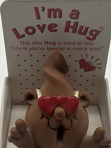 The Hug Factory I'm a Love Hug statuina vintage anni 90 da collezione regalo - Foto 1 di 4
