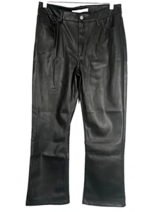 Joe’s Damen Jeans Größe 29 Mid Rise Farbe Schwarz Kunstleder Cropped - Bild 1 von 6