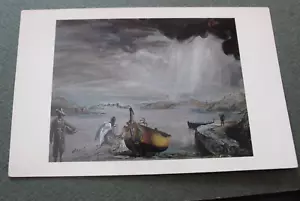 L'angelo di Porto Lligat Salvador Dalì 1952 cartolina olio su tela 1960 - Foto 1 di 3