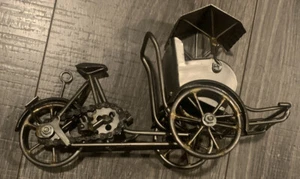 Vietnam 3 Wheel Cycle Vintage Miniature Rickshaw All Metal - Picture 1 of 6