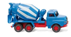 WIKING - Trottola MAN 6x4 blu e bianca - 1/87 - WIK068208 - Foto 1 di 1
