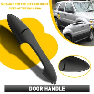 Outer Door Handle Fits 2000 -2007 Ford Focus Escape Rear Left / Right Side Black - Picture 1 of 12