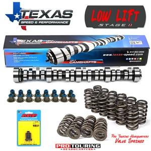 Texas Speed LS Cam Kit TSP Stage 2 GM Truck Camshaft PTHQ Springs Seals Cam Bolt - Picture 1 of 11