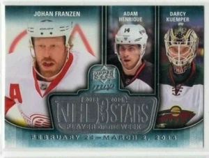 Franzen Henrique Kuemper 14-15 Upper Deck MVP NHL 3 Stars Player of the Week - Picture 1 of 1