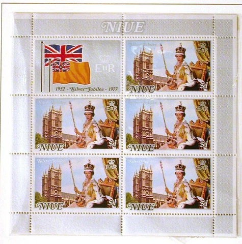 NIUE Queens Silver Jubilee, MNH    souvenir sheet #2 Cover
