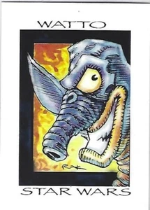 RAK (Robert A Kraus) art card of Star Wars series 4 WATTO version 1 - Picture 1 of 1