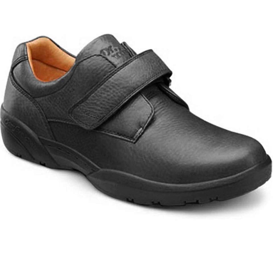 Dr. Comfort William Black Leather Diabetic Shoes Style # 6310 Mens Size 14w