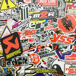 Paquete de 320 calcomanías de vinilo JDM para casco de carreras de motocross ATV - Imagen 1 de 10