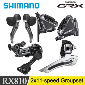 4Pc SHIMANO GRX RX810 2x11 Speed Road Bike Shifter + Brake + Derailleur Groupset - Picture 1 of 6