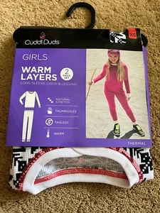 Cuddl Duds Geometric Warm Layers 2 Piece Set Baselayer Long Sleeve Long Pant XS - Picture 1 of 4
