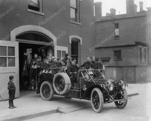 Michigan Fire Department 1911 Vintage 8x10 Reprint Of Old Photo - Bild 1 von 1