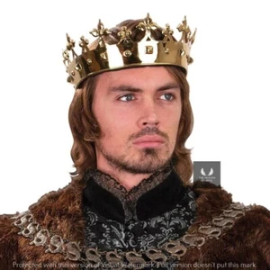 Plantagenet Crown Brass Taj Roman King Halloween Costume / Christmas Gift Item - Picture 1 of 3