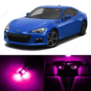 Paquete de 8 luces interiores LED rosas para Subaru BRZ 2013-2017 + HERRAMIENTA DE PALANCA - Imagen 1 de 6